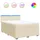 vidaXL Boxspringbett 140 x 200 cm Creme