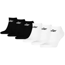 Puma Sneakersocken 6er Pack Schwarz/Weiß 43-46