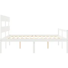 vidaXL Seniorenbett 180 x 200 cm Weiß