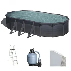 Gre Kea Ovale 730x375x120cm - Stahlwandpool