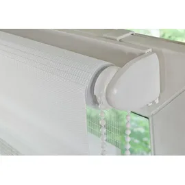 LIEDECO Doppelrollo Klemmfix-Duo-Rollo 45 x 160 cm weiß