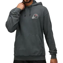 RE:COVERED X NFL Herren Kapuzen-Pullover mit ‎Tampa Bay Buccaneers Schriftzug Baumwoll-Hoody Langarm-Shirt RCNFL1316C Grau - M