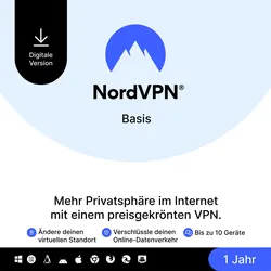 NordVPN Black Weeks % | Basis Premium-VPN-Dienst 1 Jahr - bis zu 10 Geräte