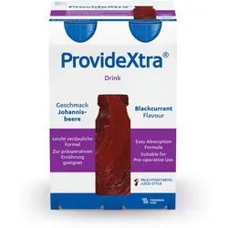 PROVIDE Xtra Drink Johannisbeere Trinkflasche 4X200 ml Lösung
