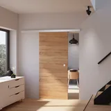 Inova Holzschiebetür Komplettset braun