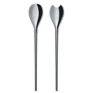 Alessi BMGS02 Human Collection Salatbesteck - Edelstahl 18/10 glänzend poliert.