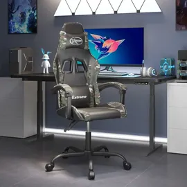 vidaXL Gaming-Stuhl Drehbar Tarnfarben Grün