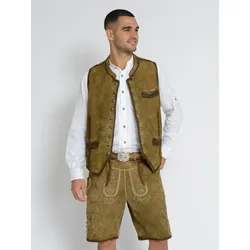 Trachtenweste JCC "31023206", Herren, Gr. 60, beige (sand), Obermaterial: 100% Ziege / Außenmaterial: 100% Baumwolle / Futter: 100% Polyester, Westen
