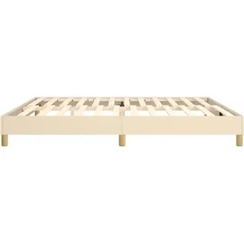 vidaXL Boxspringbettgestell 200 x 200 cm Creme