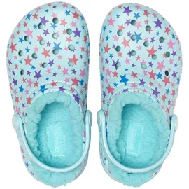 Crocs Classic Printed Lined Clog K 205815-4O9 22-23 - Ice Blue - 22-23