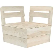 vidaXL Palettensofa Eckteil natur