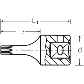 Stahlwille 44 KTX T20 1/4' 1-tlg.