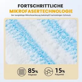 yangyuqi Stück für Vileda H2PrO Bodenwischer Ersatzbezug, Mikrofaser Wischmopp Bezug für alle Hartböden, Maschinenwaschbar (Neu, Verbessert)