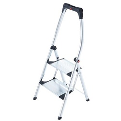 Hailo Stufenleiter/Trittleiter »K100 TopLine 4302-301« 2 Stufen silber, 52x15 cm