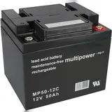 Multipower Elektromobil Scooter Batterie Akku 12V 50 AH zyklenfest