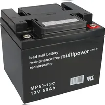 Multipower Elektromobil Scooter Batterie Akku 12V 50 AH zyklenfest