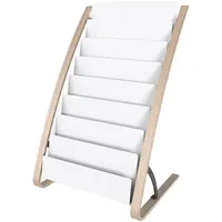Alba Krapf ALBA Prospektständer DDEXPO8W BC 8x2 Fächer holzweiß