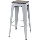 Proregal Barhocker 42 x 76 x 42 cm Grau