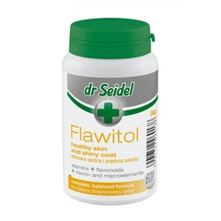 Dr. Seidel FLAWITOL gesunde Haut und schönes Fell Zubereitung mit Traubenflavonoiden, Vitamin und Mineralstoff 60 Tabletten (Rabatt für Stammkunden 3%)