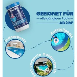 BestLivings Chlortabletten Marina Multifunktion 5 in 1 weiß 1,2 kg