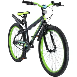 Bikestar Urban Jungle 24" schwarz/grün Handbremsen