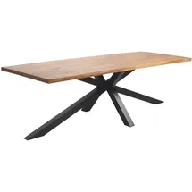 Oviala Gartentisch 240 x 95 x 75 cm Braun/Grau