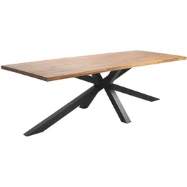 Oviala Gartentisch 240 x 95 x 75 cm Braun/Grau