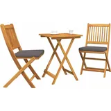 vidaXL Garten Bistro Set 3 pcs Braun Akazie Massivholz vidaXL