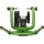 Kinetic Rock And Roll Control Turbotrainer - Green / Red - One Size
