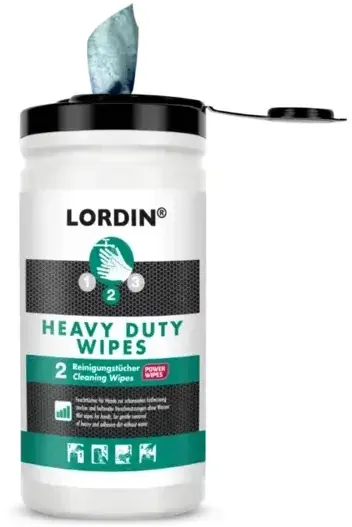 Feuchttücher Lordin Heavy Duty Wipes 90 Stück je Dose für Hände und Gegenstände, reinigt ohne Wasser und Seife