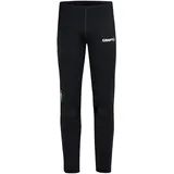 Craft ADV Nordic Ski Club Wind Skileggings Kinder 999000 black 158/164