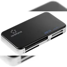 Renkforce RF-PCR-350 Externer Speicherkartenleser USB-A (USB 3.0) Schwarz