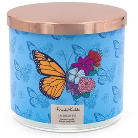 Frida Kahlo Duftkerze 3 Docht orange