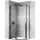 REA Duschkabine Diamond 80 x 80 cm rechts 195 cm schwarz transparent