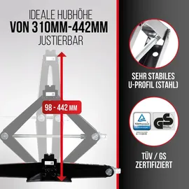 Heyner HEYNER® Scherenwagenheber Wagenheber 347200,