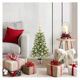 vidaXL Weihnachtsbaum mit Beleuchtung 150 LEDs Grün 65 cm