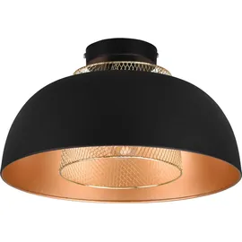 meineWunschleuchte LED Deckenleuchte 2-flg. rund schwarz gold