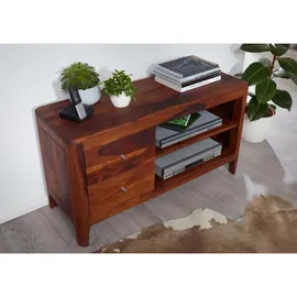 Massivmoebel24 Brooklyn 15 Lowboard 110x40x60 cm Braun Holz, Massivholz