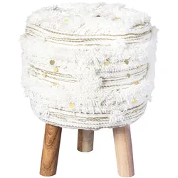 Kayoom Hocker Coralia 400 Creme / Khaki