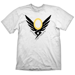 GAYA T-Shirt Overwatch T-Shirt mit Mercy Logo, Weiß, Größen: (1-tlg) Mercy Overwatch Shirt XXL weiß XXL