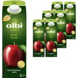 albi Saft Apfel, 100% Fruchtgehalt, je 1 Liter, 6 Stück