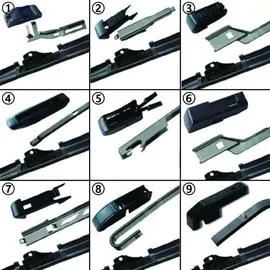 Trades Best Front- und Heckscheibenwischer Set für Caddy IV Kombi | BJ 05|2015-09|2020