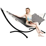 AMANKA Outdoor Hängematte mit Gestell - 300cm Hängemattengestell Stabhängematte