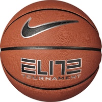 Nike Elite Tournament 8P Basketball Deflated aus Gummi und Kunstleder in der Farbe Amber/Black/metallic Silver, Größe 7,