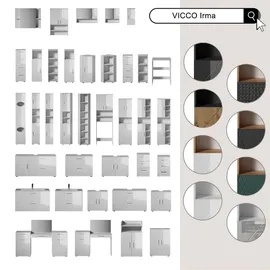 Vicco Nachtschrank Irma 37,6 x 35,5 x 66 cm Weiß