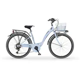 MBM Citybike Agorà 24 Zoll, Größe 35cm in Blau hellblau