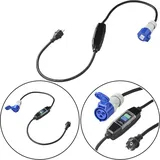 PRO PLUS Fehlerstrom-Schutzschalter CEE – Stromverteiler mit FI Fehlerstromschutz, Wandverteile CEE-Steckdosen 16A Stromanschluss