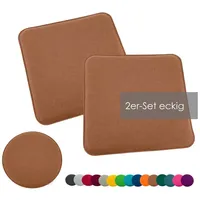 Heimtexland ® 2er Pack Sitzkissen Filz Stuhlkissen Bodenkissen Polster