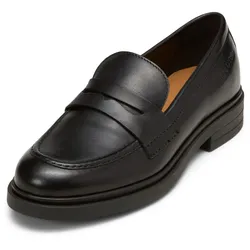Loafer MARC O'POLO "aus Schafleder", Damen, Gr. 40, schwarz, Obermaterial: 100% Leder (Schaf), unifarben, Schuhe