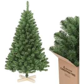 salcar Weihnachtsbaum 180 cm Tannenbaum Pvc Christbaum mit Holzstände